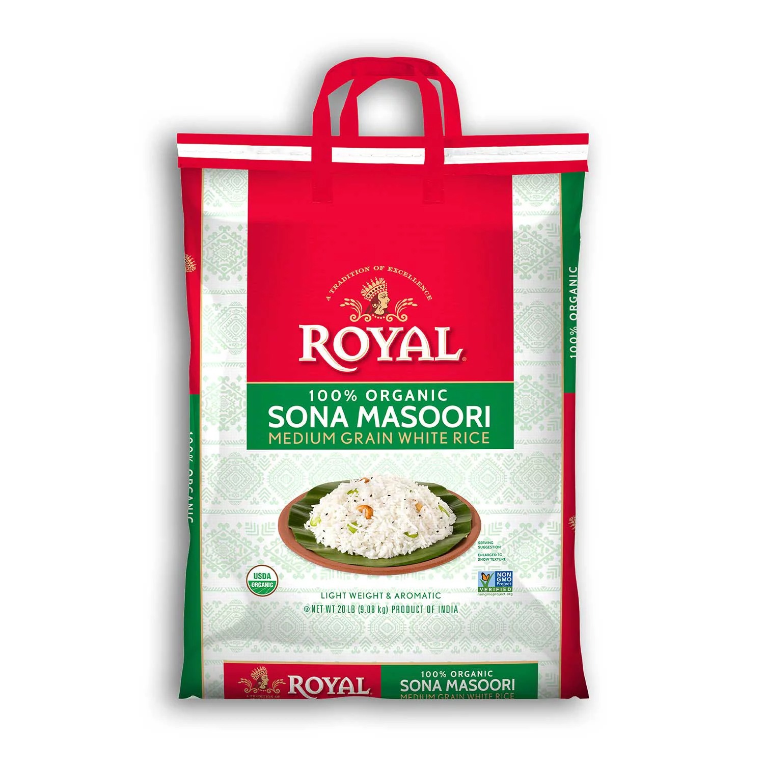 745042442011.jpg Royal Sonamasuri Organic Rice 20LB - Image 1