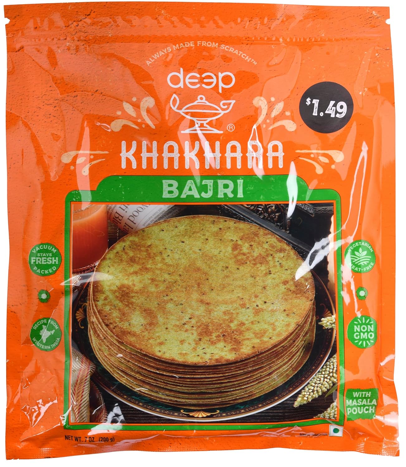11433157841.jpg Khakhra Bajri Pearl Millet Crackers - Image 1