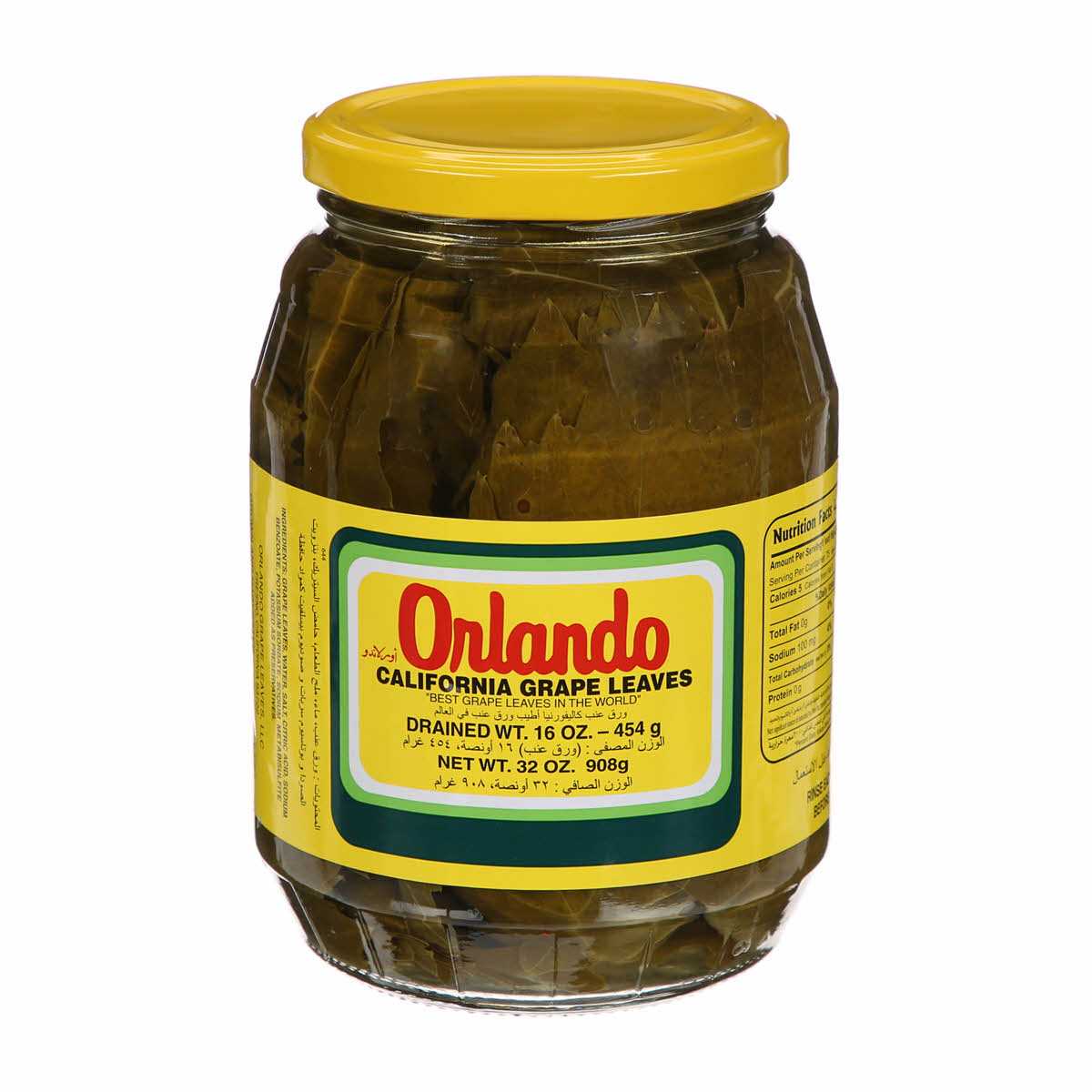 46976000026.jpg Orlando California Grape Leaves 1LB - Image 1